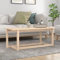 OHOOWOO Couchtisch 110x55x45 cm Massivholz Kiefer,Massiver KieferCouchtisch Robust und stilvoll für Wohnzimmer & Esszimmer Couchtische, Kaffeetische