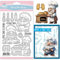 GLOBLELAND Gnome Chef Klare Stempel Küchen Und Kochgeschirr Silikonstempel Brotbacken Transparente Stempel Für DIY Scrapbooking Und Kartenherstellung Fotoalbum Tagebuch 6.3x4.33Zoll