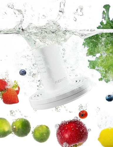 Obst- und Gemüsewaschmaschine in Wasser, Elektrisches Fruchtreinigergerät mit OH-Ionen-Reinigungstechnologie, großer Reaktionsbereich, zum Reinigen von Obst, Gemüse, Reis, Fleisch und Meeresfrüchten