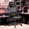 DoChair Fauteuil Gaming Respirant, Chaise Gamer Ergonomique en Tissu, 12h d'assise Confortable, Accoudoirs 3D Réglable en Hauteur, Châssis Robuste 150-200KG, Noir