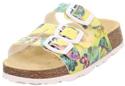 Superfit Mädchen Fussbettpantoffel Hausschuhe 1-800113 Sandale, Gelb Mehrfarbig 6060, 41 EU