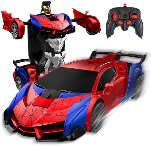 TEWWCEO Spider Transform Ferngesteuertes Auto,2.4GHz Transformation Roboter Spider RC Auto mit Fernbedienung,RC Auto Drift Car 1:18,Spielzeug ab 3-14 Jahre,Weihnachten Geburtstagsgeschenk für Jungen