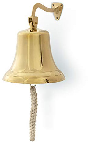 Antikas - Cloche en laiton poli - Cloches modèle historique - Cloches murales - Sonnettes pour porte