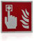 Brandmelder Schild | Folie langnachleuchtend & selbstklebend | Größe: 15 x 15 cm | Symbol Schild l DIN 67510 Klasse C | Leuchtdichte 150 mcd | Brandschutzschild | Betriebsausstattung24®