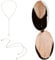 YouU 2 Pcs Pearl Backdrop Necklace Simple Back Chain Necklace for Wedding Back Y Necklace Jewelry with Box