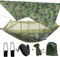 Tragbare Hängematte mit Moskitonetz, Ultraleicht Wasserdicht Nylon Hängematte Outdoor Plane Zelt Picknicktuch, Hängematte 2 Personen mit Baumgurte für Trekking/Wandern/Reisen/Garten (Tarnung)
