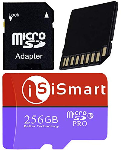 256GB Class 10 SDHC FT Flash Fast Reading & Writing Rate MicroSD Memory Card With Adapter For Mobile Phone Tablet Camera MP3 Players & PDA’S