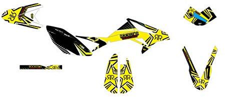 KIT DECO MOTO ENDURO ADATTABILE BETA RR 50 DAL 2011 AL 2020 STAR GIALLO