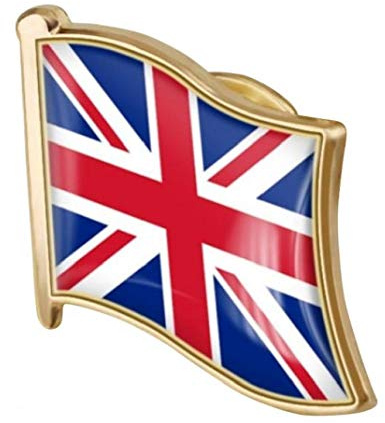 Ruluti 1pc Union Jack Badge Metall Vereinigtes Königreich Markierungsfahnen-Revers Pin Uk Flag Union Jack Britische Patriotische Britische Abzeichen