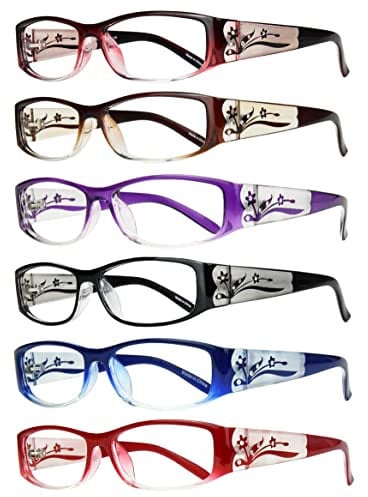 EYEBOGO Kaylee Stilvolle Lesebrille für Damen (6-Pack, 1.50)