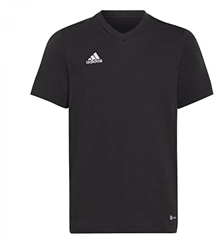 adidas Unisex Kids Entrada 22 Tee, Black, 7-8 Years