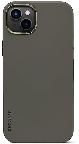 DECODED Premium Silikon Handyhülle - iPhone 14/13 - von Apple getestet - Anti-Bakteriell - Extra Schutz - Stoßdämpfend - Schutzhülle - Rundumschutz - Handyhülle - Olive