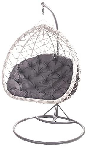 Kissen FÜR HÄNGESESSEL 130x100cm-kissen-Schaukelkissen-Kissen für Hängekorb-Hängesessel Kissen, Polster, Hängekorb, Schaukel Korb, Schaukelkissen Rückenkissen (Anthrazit)