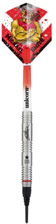 Unicorn Michael Smith World Champion Dart-Set, rot, 21 g