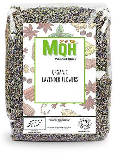 ORGANIC Dried Lavender Flowers Loose Herbal Tea Pot Pourri Premium Quality! Soil Association Certified (50g)