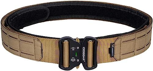 JOMIOD Taktischer Gürtel, Herren Military Schnellverschluss Metallschnalle Nylon Gürtel, 2 Zoll Laserschneiden Kampfbund, Tactical Belt für Outdoor Military Equipment Field Special Girdle