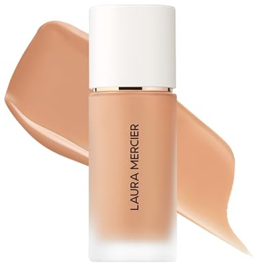 Laura Mercier Real Flawless Weightless Perfecting Waterproof Foundation – Mittlere Deckkraft, aufbaubare Deckkraft, 12 Std. Halt, nicht komedogen, 30ml