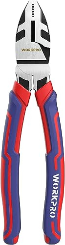 WORKPRO 22,9 cm Linesman Zange aus CRV-Stahl zum Verdrehen und Schneiden von Drähten, Klemmschrauben