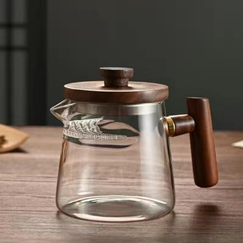 YTDJJWLS Taza Gongdao de 380 ml con filtro de té, vaso de vidrio grueso divisor de té