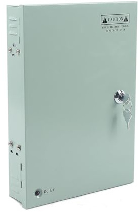 18 CH Channel Power Supply CCTV Camera Distribution Power Box 12V 30A AC-DC Distributed Cabinet for CCTV Security Camera DVR Converter Transformer drive LED Light Strip Lamp