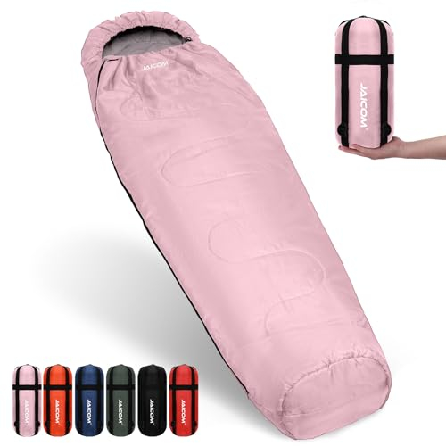 JAICOM Schlafsack - 3, 4 Jahreszeiten Ultraleicht Mumienschlafsack [800g/1600g], Schlafsack Kleines Packmaß & Erwachsene - Outdoor, Camping, Trekking, Indoor
