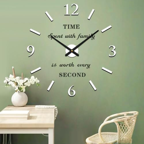 Vangold Orologio da parete di design per studio (colore bianco)