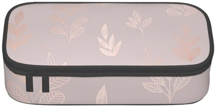 CMJSGG Roségold Bedruckt, Federmäppchen, Federmäppchen, großes Fassungsvermögen, Federmäppchen, Kosmetiktasche