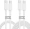 Long USB C to C Charger Cable 2m+3m, 60W Type C to C Fast Charging Lead Wire for Apple iPhone 16 Pro Max/iPhone 15 Plus/15 Pro Max,MacBook Pro,iPad Pro 12.9/11 inch/Mini/Air 5/4,Samsung Galaxy 24/23