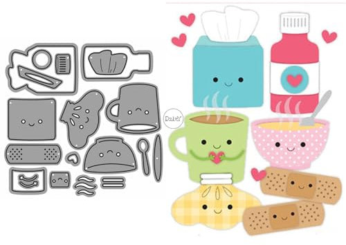 DzIxY Metall-Stanzformen für Wasserbecher, Papierbox, für Kartenherstellung, Prägepapier, Stanzformen, Scrapbooking, Maschinen, Schablonen, Aufbewahrungstaschen, Zubehör