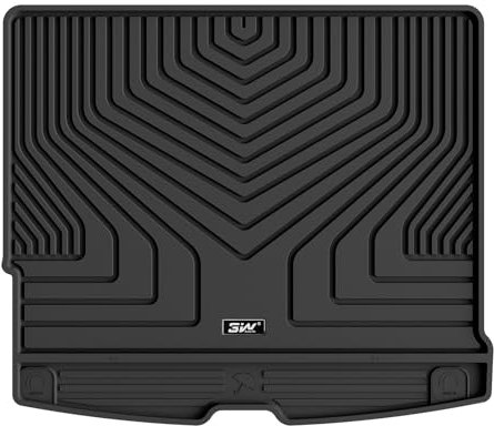 3W Kofferraumwanne für Volvo XC60 2018-2025 2026, TPE Allwetter Maßgeschneiderte Kofferraummatte Komplettset Volvo XC60 2018-2026 Auto Kofferraum Zubehör, Wasserabweisend & Pflegeleicht