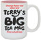 Fauntin Gifts Personalised Big Mug - Funny Gift - Create Your Own Coffee or Tea Cup - Custom Name - Pink Inside Only