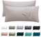 Nesture Kissenbezug 30 x 50 2er Set - kopfkissenbezug 30x50 cm Beige, 100% Mikrofaser kissenbezüge mit Reißverschluss, Weich und Bügelfrei