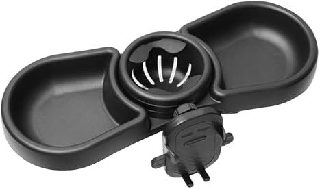 Snacktablett für Kinderwagen, Getränke- und Snack-Organizer, um 360 Grad drehbar, Getränkehalter für Kinderwagen, tragbares Zubehör, Getränkehalter mit Tablett für