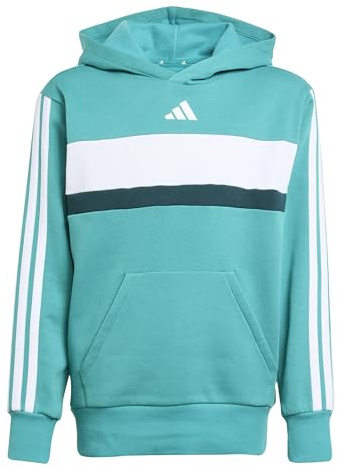 adidas Unisex Kinder Seasonal Essentials Tiberio 3 Stripes Fleece Hoodie Hooded Sweatshirt (1er Pack)