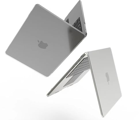 KEROM Matte Clear Case for MacBook Pro 14 inch 2024-2021 M4 M3 M2 M1 Pro/Max Chip A3112 A3185 A3401 A2918 A2992 A2779 A2442, Ultra Thin Matte Plastic Hard Shell Case & Keyboard Cover, Frosted Clear