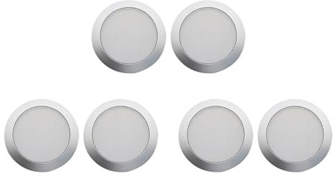 Rfeeuubft 3X Decken Lautsprecher Gitter, 4 Decken Eingebettetes Audio Lautsprecher Gitter (Silber)