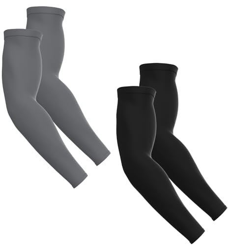 ARFNKIM Arm Sleeves for Men Women, UV Sun Protection Compression Cooling Sun Sleeves Tattoo Cover - Volleyball Running Basketball Golf Baseball