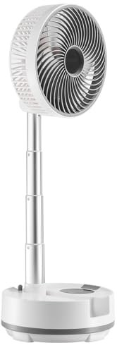 VEVOR Ventilador oscilante de 8 pulgadas con control remoto, ventilador plegable recargable de 20000 mAh, temporizador de 8 horas, 8 velocidades, para dormitorio, hogar, oficina, camping, viajes