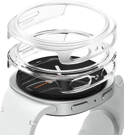 Ringke Slim [2 Stück / 40mm] Kompatibel mit Samsung Galaxy Watch 8 Hülle, [Nur Rahmen] Kratzfester Leichter Hart-PC Schutzrahmen - Clear & Alpine Clear