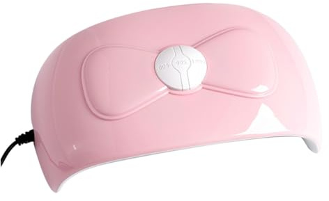 54w Gel Nagellampe mit LED Duallicht, Intelligente Nageltrocknerlampe | Rosa Kunststoffgehäuse, LED Display mit Timer und Infrarotsensor, 18 Lampenperlen, 1 Stück