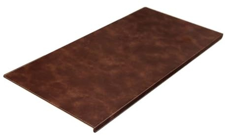 Rutschfeste Schreibtischunterlage aus Leder mit Kantenschutz, wasserdichte Büro-Schreibtischunterlage, erweitertes Mauspad für Laptop/Computer-Gaming-Schutz mit glatter Schreibfläche (40x60cm, Braun)
