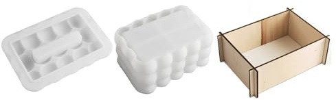 Okeeyseda Scatola di Fazzoletti Fai da Te, Stampo in Silicone, Perline, Scatola di Immagazzinaggio A, Porta Fazzoletti di Carta, Stampante 3D, Resina, Regalo, Decorazione per La Casa