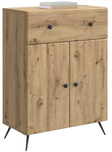 vidaXL Sideboard Artisan-Eiche 66 x 34,5 x 90 cm Holzwerkstoff, Moderner Sideboard, Esszimmer Buffet mit viel Platz, Elegantes Möbel für Deine Wohnstube