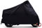 ANFTOP Motorrad Abdeckung 4XL Motorrad Garage Scooter Abdeckplane Schwarz Farbe Lock Löcher Wasserdicht UV Schutz Schutzhülle Tasche XXXXL