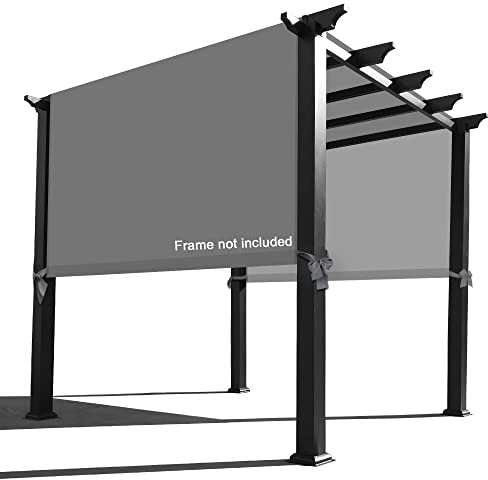 Alion Home Wasserdichte Pergola-Abdeckung – Universal-Ersatzdach für Pergolen (30,5 cm L x 2,9 m B, Grau)