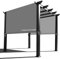 Alion Home Wasserdichte Pergola-Abdeckung – Universal-Ersatzdach für Pergolen (30,5 cm L x 2,9 m B, Grau)