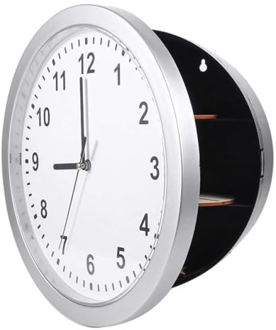 VIFER Safe Secret Compartment Wanduhr Umleitung Hidden Secret Wanduhr Safe Container Box für Geld Stash Schmuck Wertsachen Bargeld Lagerung