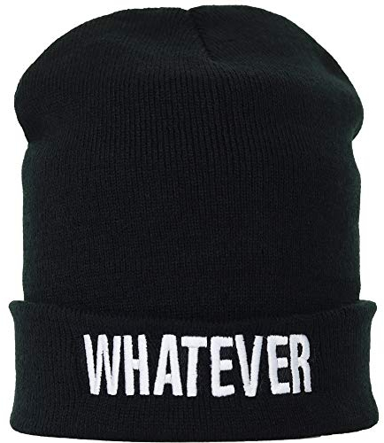 EXPRESS-STICKEREI Haube mit Spruch 0000 - Beanie für Damen und Herren - Warme Wintermütze mit Spruch - Lustige Strickmütze - Unisex Wollmütze