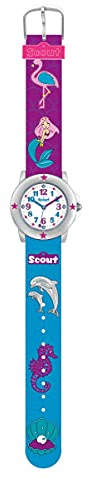 Scout Mädchen Analog Quarz Uhr mit Kunststoff Armband 280393023