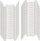 HONGCI Lot de 50 clips en acier inoxydable pour serre avec cadre en aluminium